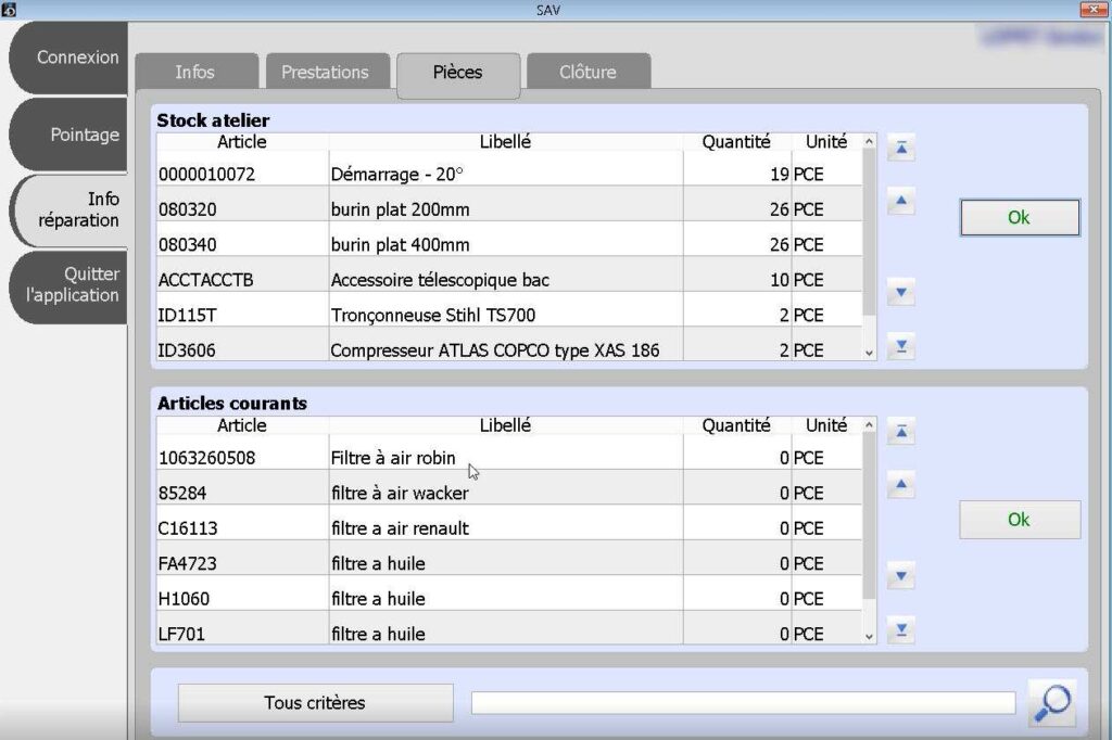 Logiciel SAV - Service Après-Vente | MAC/PC | EQUISIS ERP